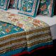 Teal Blossom Cotton Quilt